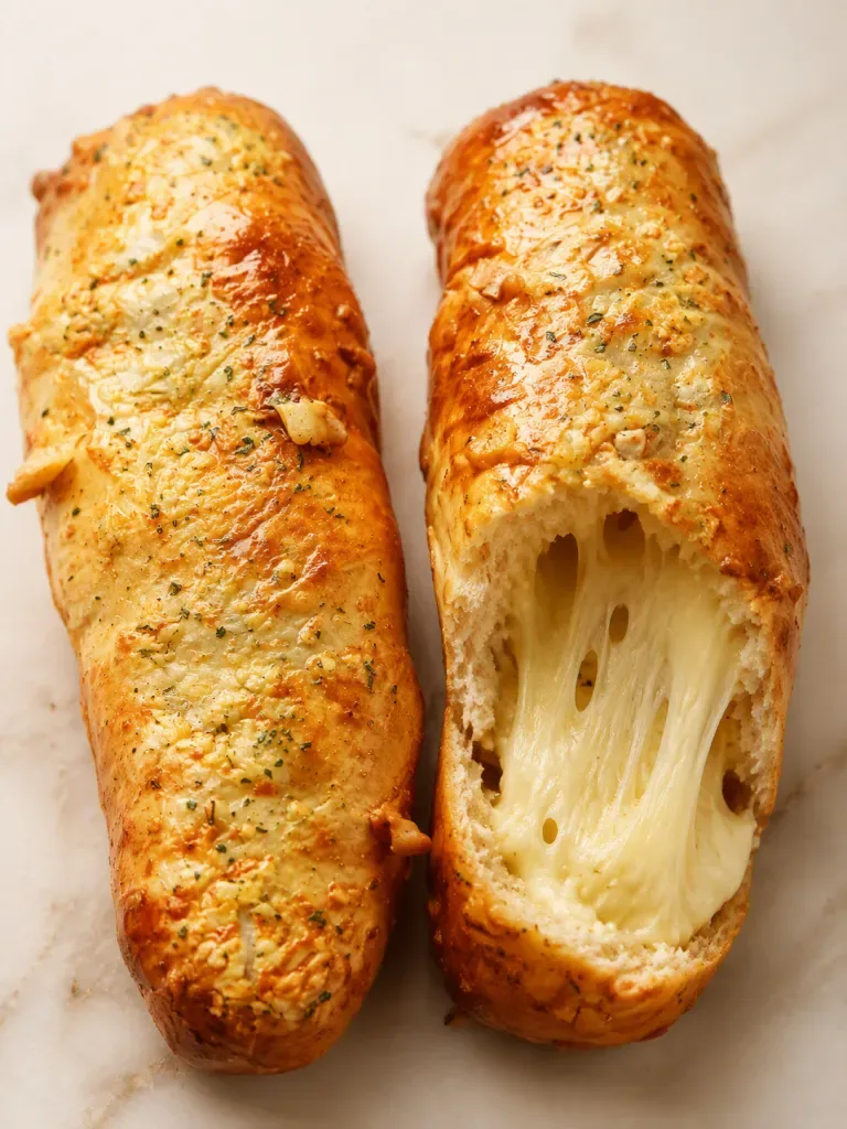 Garlic Russian Roll with Cheese + Chips