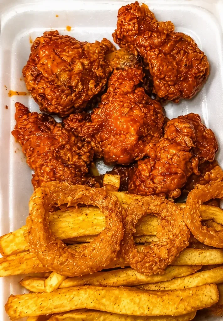 Wings + Chips + Onion Rings