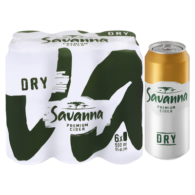 Savanna (500ml 6 pack)